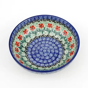 Miska ceramiczna B90 0,5l <br> 1916X Czerwone kwiatuszki